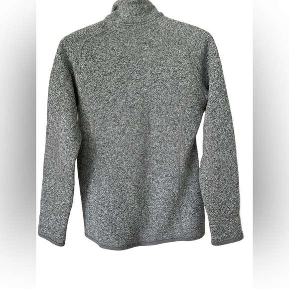 Patagonia Better Sweater 1/4 Zip Jacket Pullover Birch White Gray Women's Medium - Picture 6 of 6